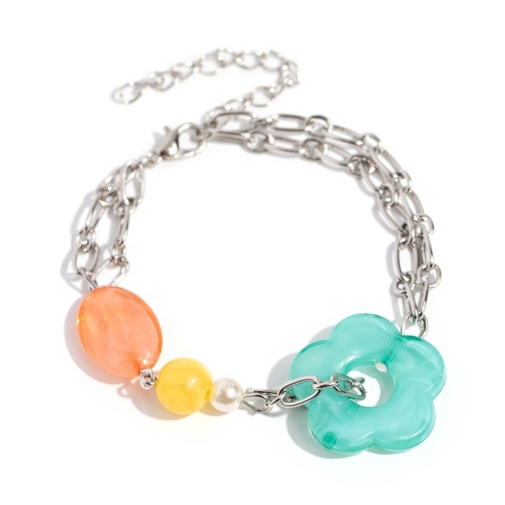 Paparazzi Orange and Yellow Bracelet with Playful Beads